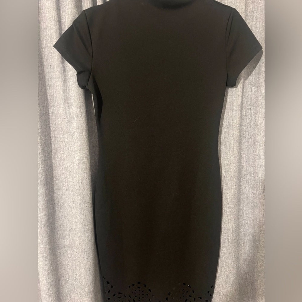 Black Midi Bodycon Dress